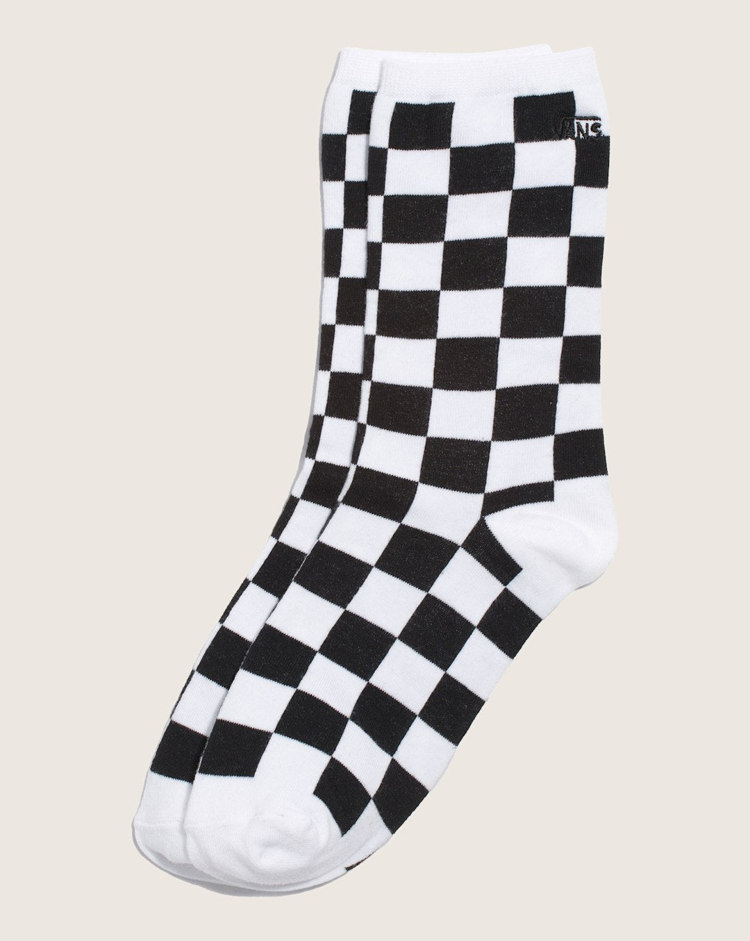 Women|Men Vans Ticker Crew Socks in Checkerboard Black / White