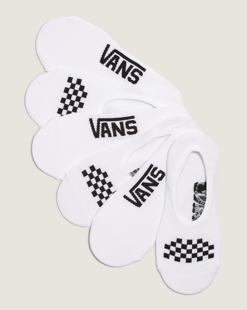 Women|Kids Vans Kids Classic Canoodle Socks 3-Pack in White / Black