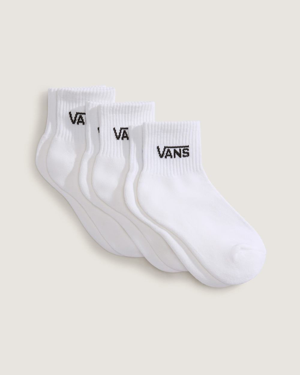 Women|Kids Vans Kids Classic Half Crew Socks 3-Pack in White