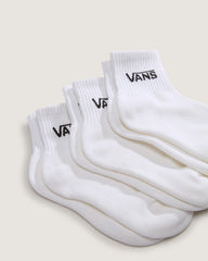 Women|Kids Vans Kids Classic Half Crew Socks 3-Pack in White