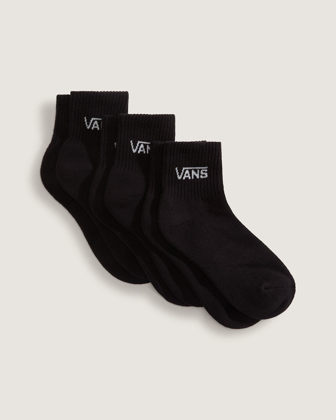 Women|Kids Vans Kids Classic Half Crew Socks 3-Pack in Black