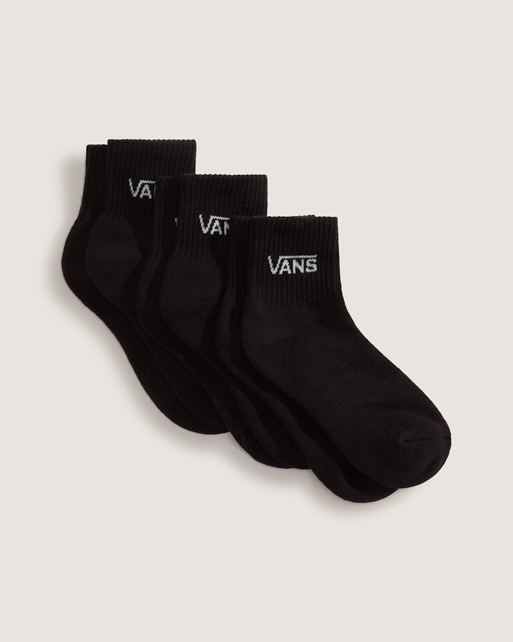 Women|Kids Vans Kids Classic Half Crew Socks 3-Pack in Black