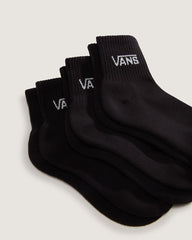 Women|Kids Vans Kids Classic Half Crew Socks 3-Pack in Black