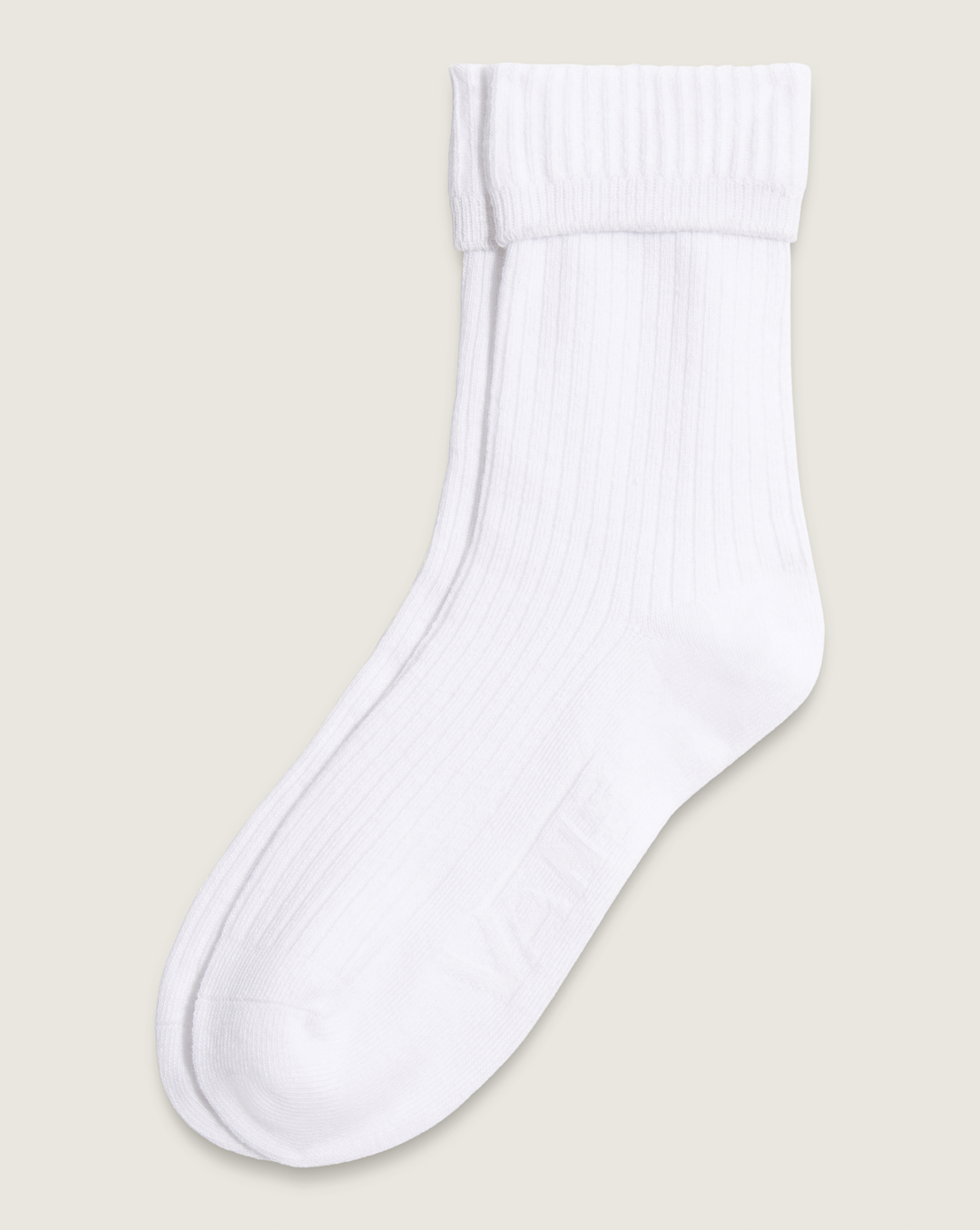 Women Vans Cuff It Crew Socks in White