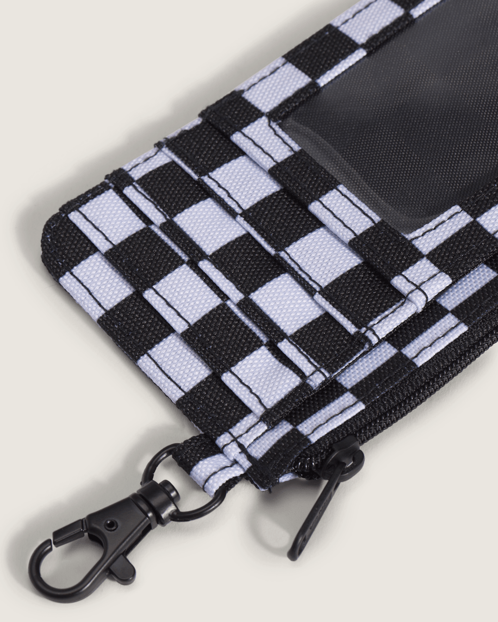 Women|Men Vans Off The Wall Zip Wallet in Black / White
