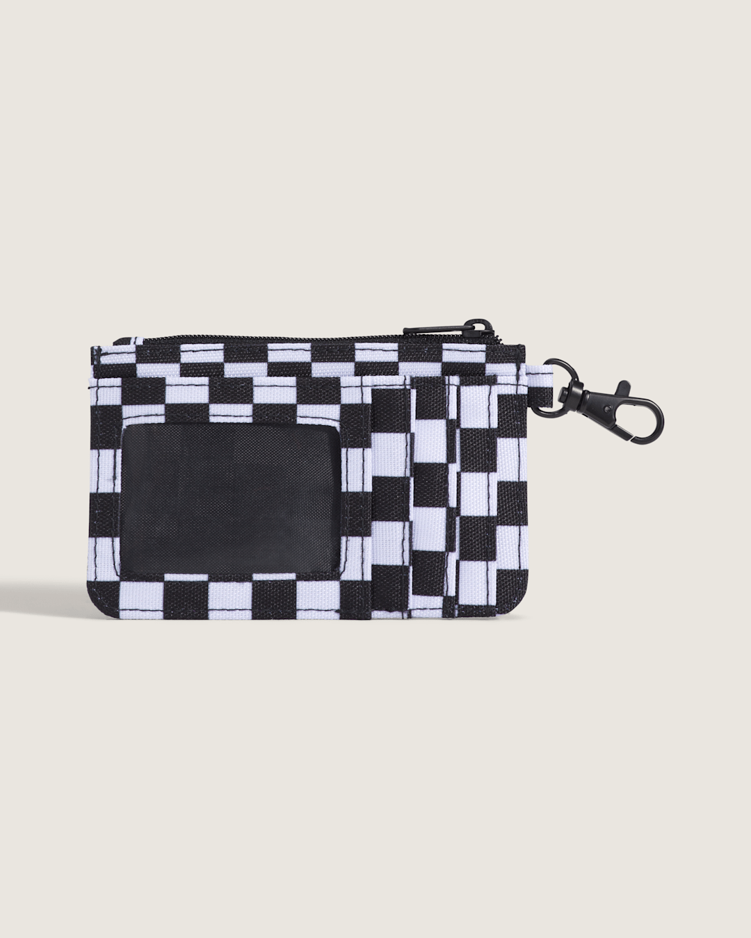 Women|Men Vans Off The Wall Zip Wallet in Black / White