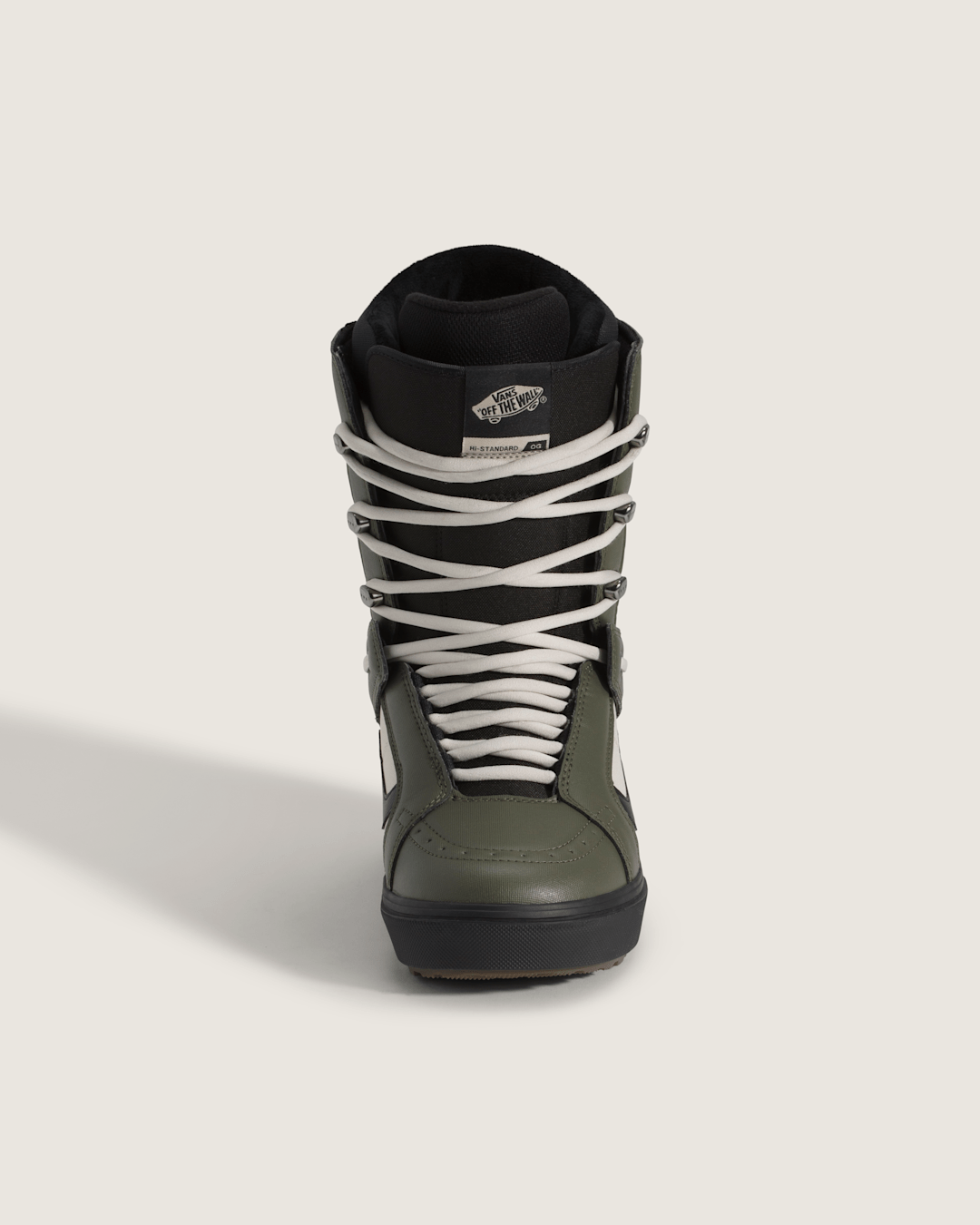 Women|Men Vans Hi-Standard OG Snowboard Boot in Grape Leaf Green / Oatmeal Beige