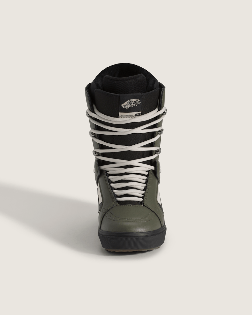 Women|Men Vans Hi-Standard OG Snowboard Boot in Grape Leaf Green / Oatmeal Beige