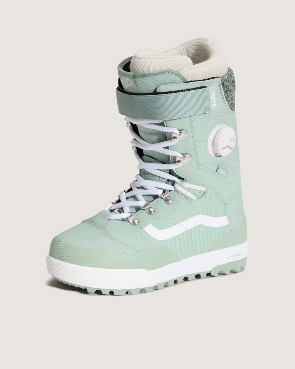 Women|Men Vans Women's Luna Pro Snowboard Boot in Olive Gray