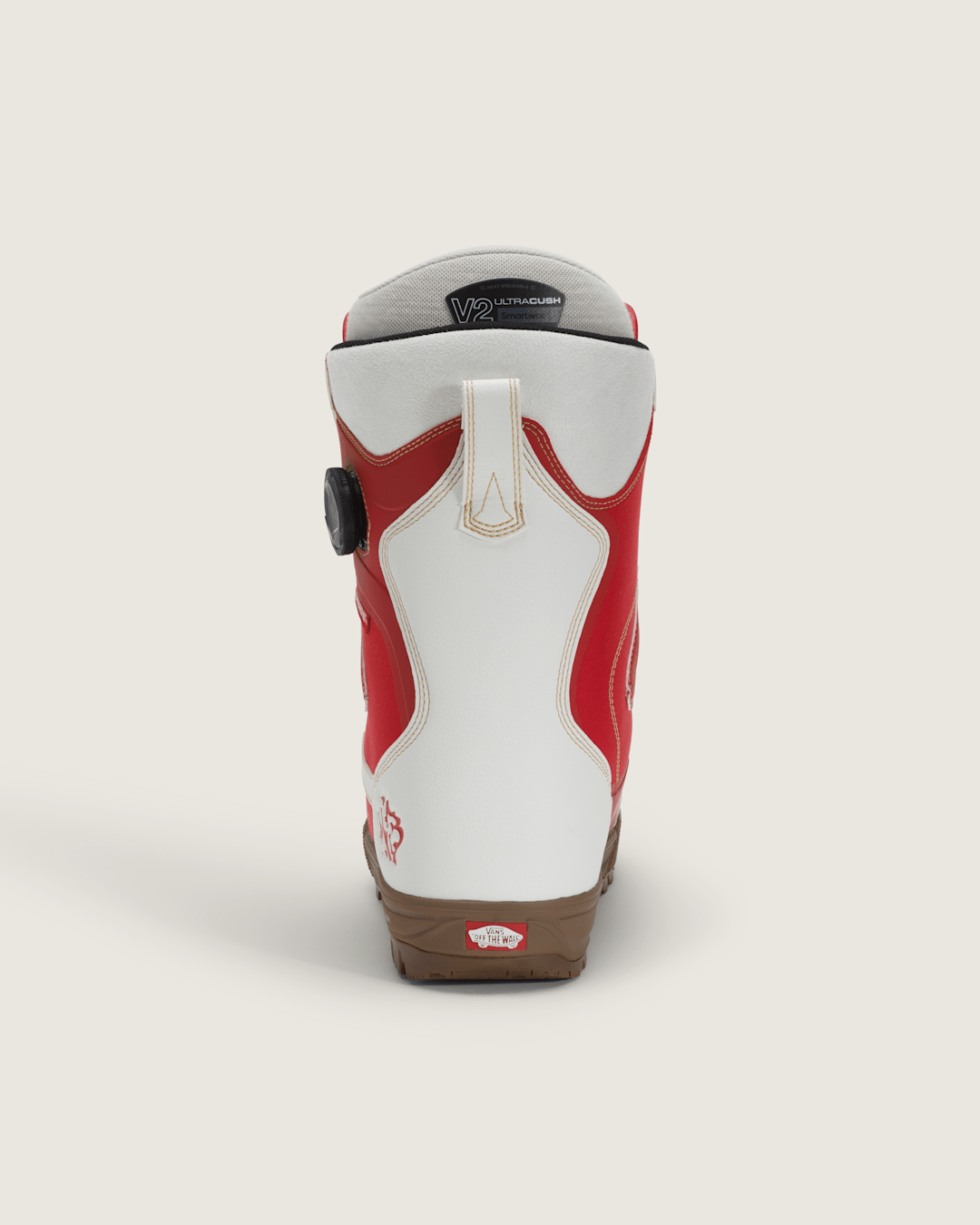 Women|Men Vans Women's Encore Pro X Mia Brookes Snowboard Boot in Racing Red / Marshmallow White