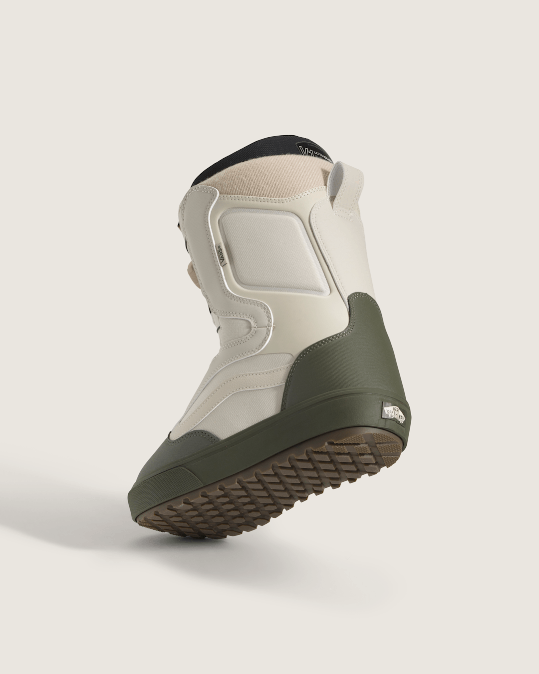 Women|Men Vans Aura OG Snowboard Boot in Grape Leaf Green / Oatmeal Beige