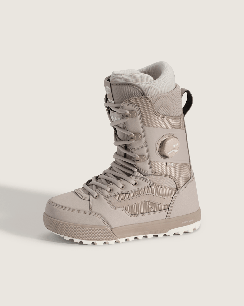 Women|Men Vans Invado Pro Snowboard Boot in Mushroom Brown