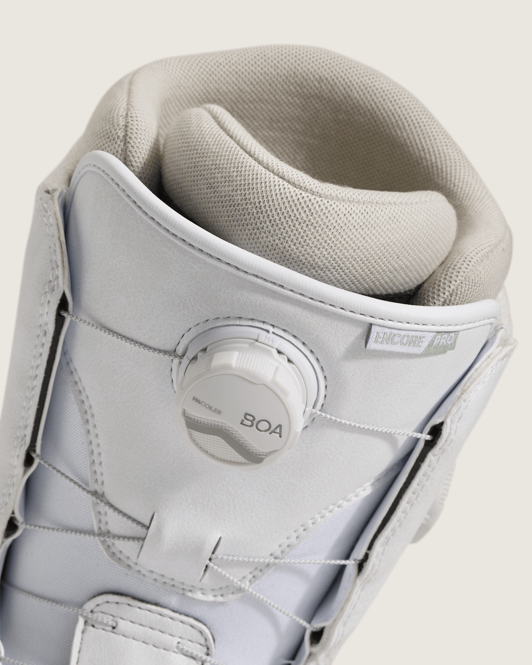 Women|Men Vans Women's Encore Pro Snowboard Boot in White / Olive Grey
