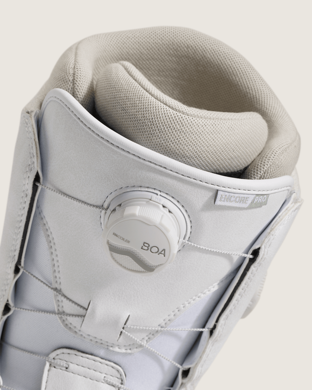 Women|Men Vans Women's Encore Pro Snowboard Boot in White / Olive Grey