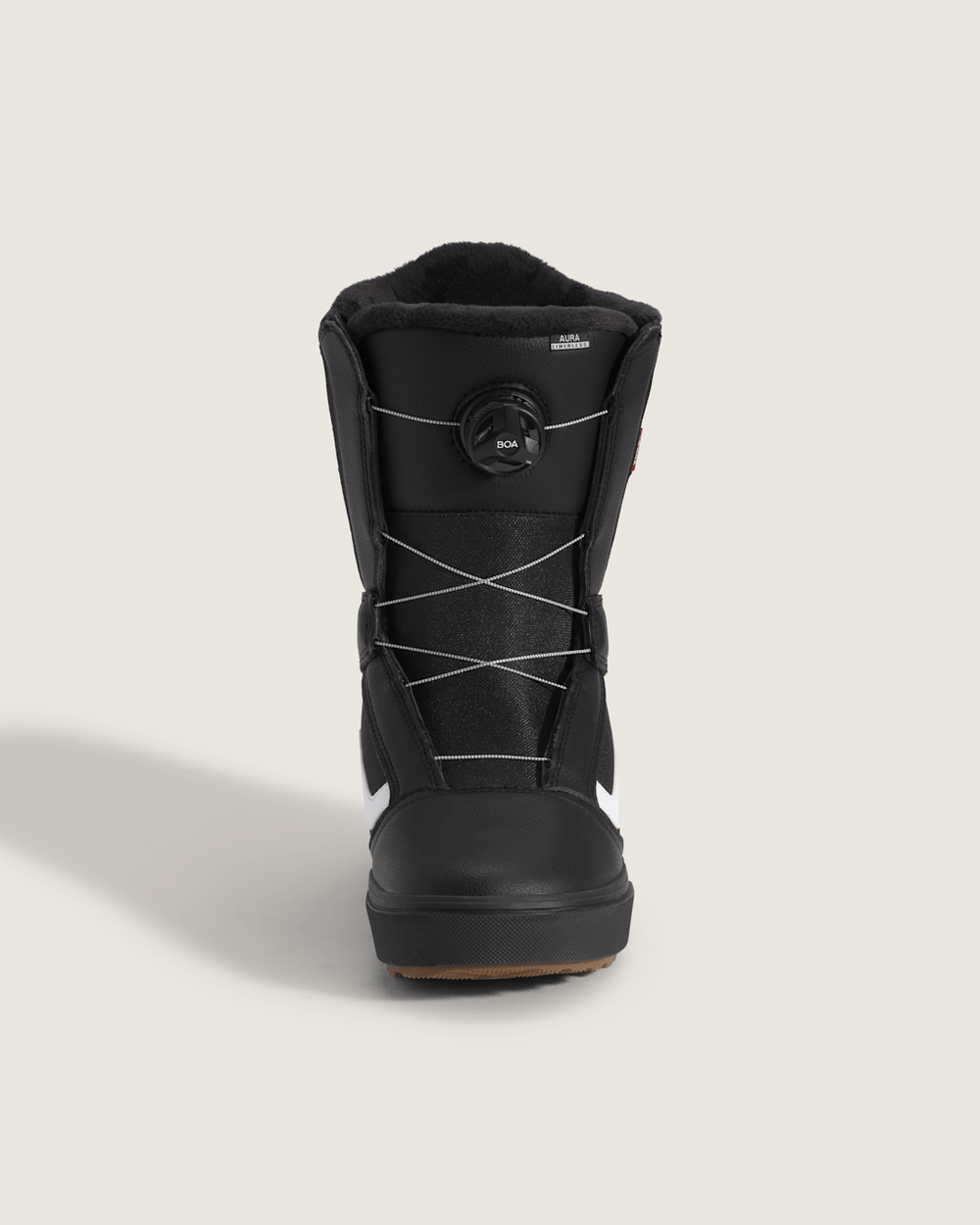 Women|Men Vans Aura Linerless Gum Snowboard Boot in Black / Gum