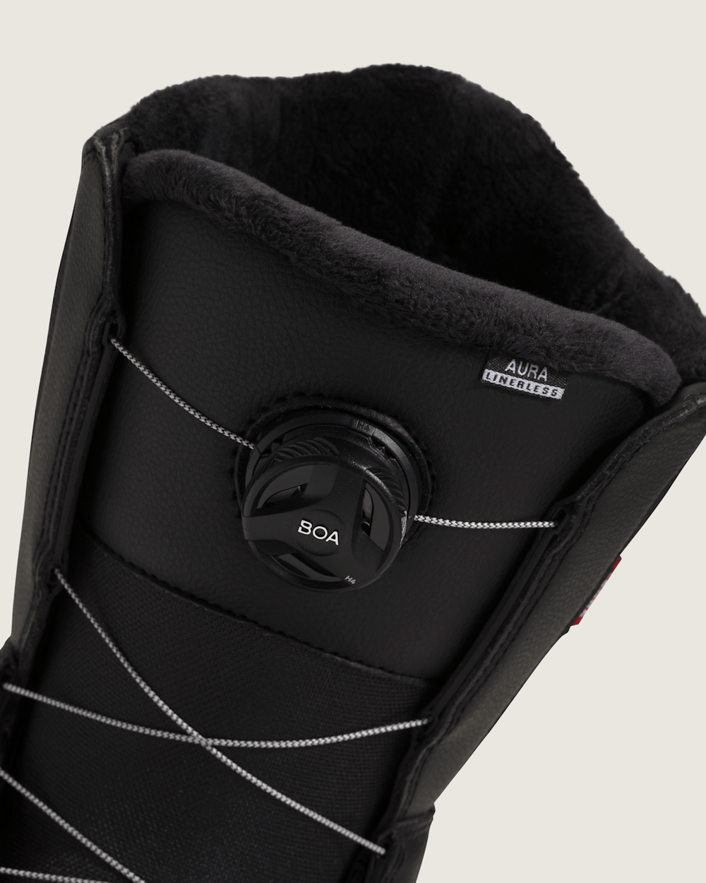 Women|Men Vans Aura Linerless Gum Snowboard Boot in Black / Gum