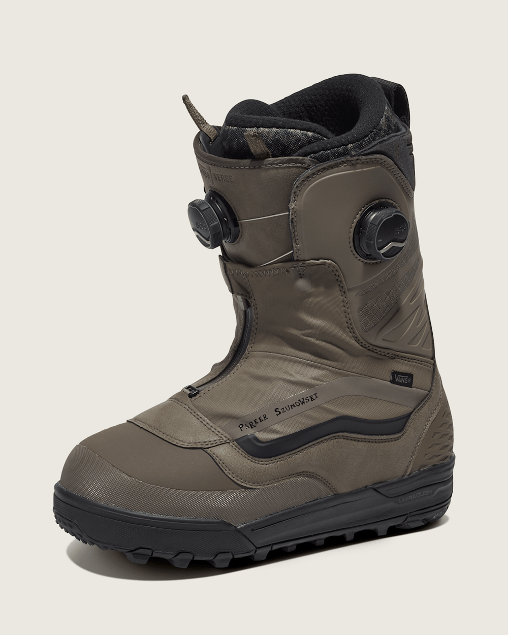 Women|Men Vans Verse X Parker Szumowski Snowboard Boot in Bungee Cord Brown Taupe
