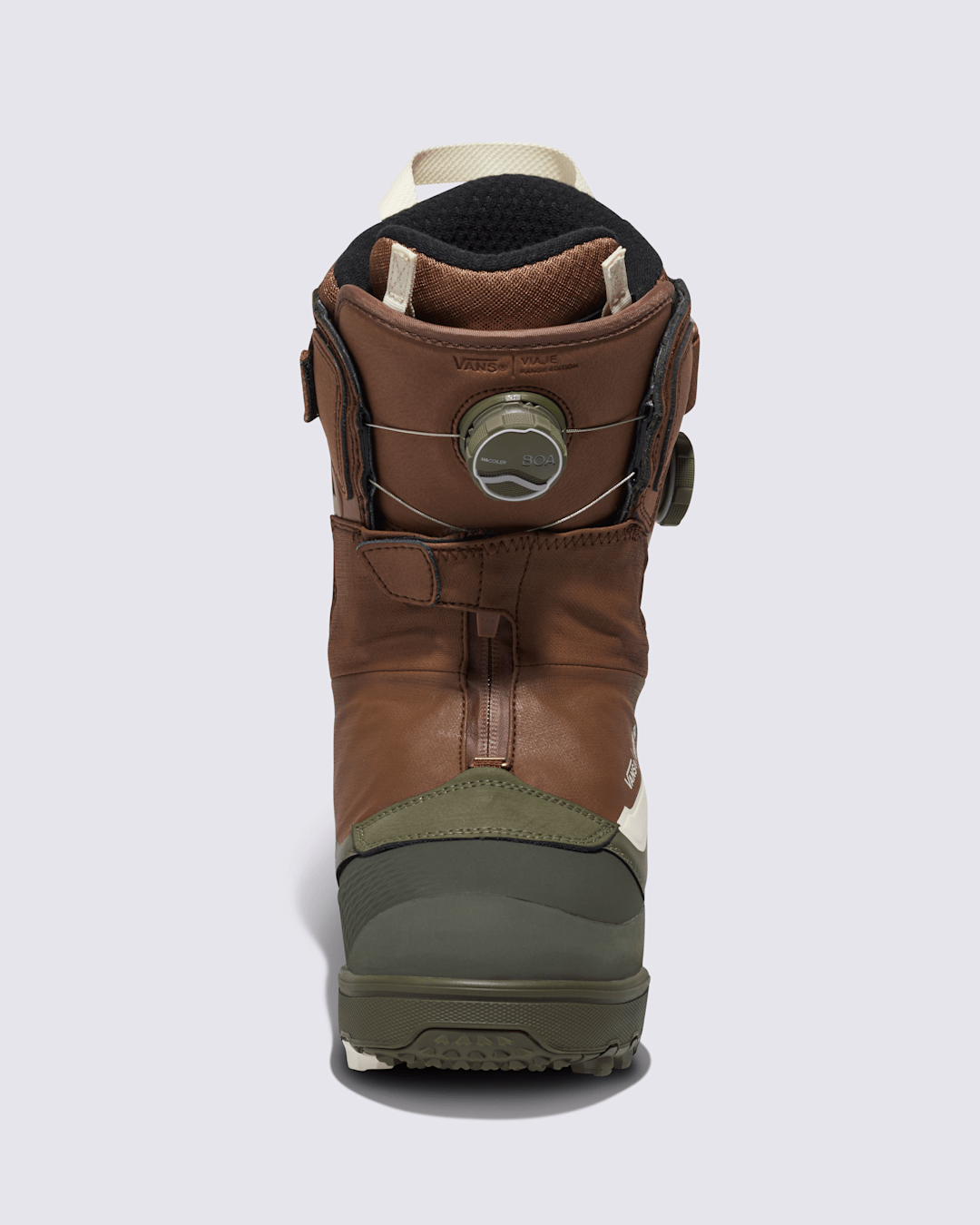 Women|Men|Sale Vans Womens Viaje Range Edition X Hana Beaman Snowboard Boot in Brown / Grape Leaf Green