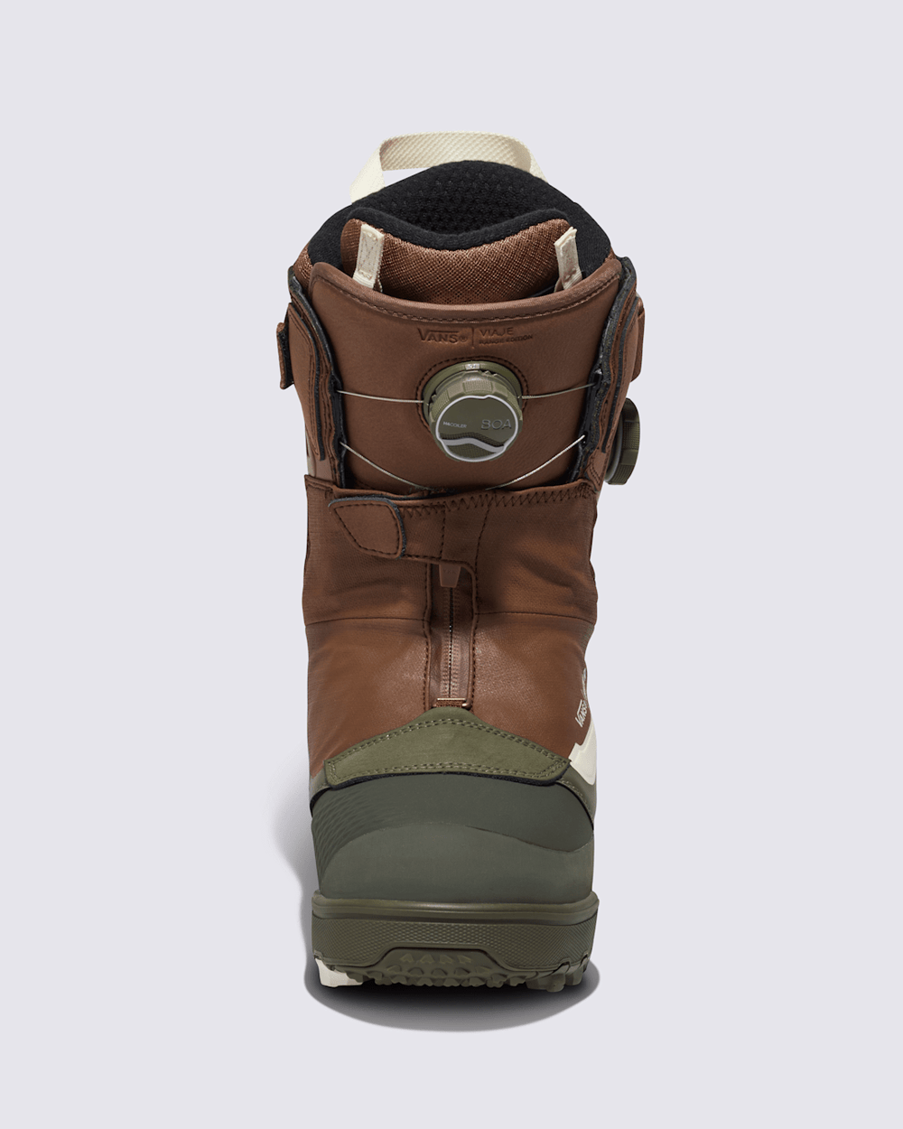 Women|Men|Sale Vans Womens Viaje Range Edition X Hana Beaman Snowboard Boot in Brown / Grape Leaf Green