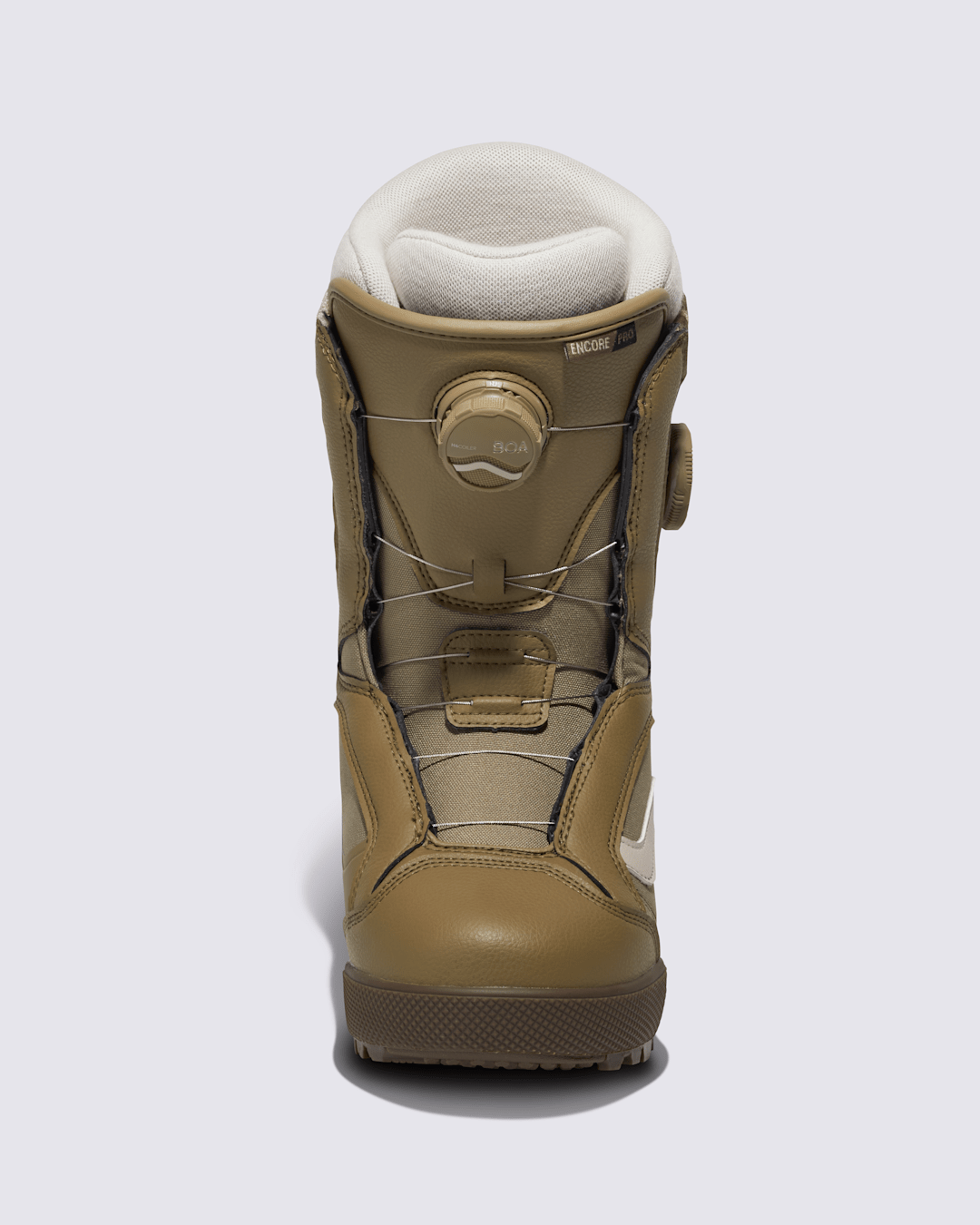 Women|Men|Sale Vans Womens Encore Pro Snowboard Boot in Olive Green / Gum