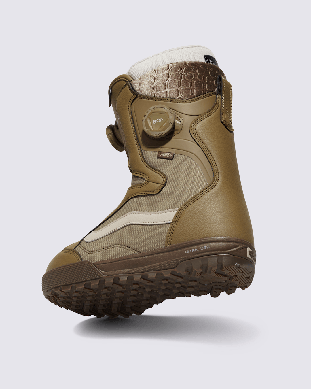 Women|Men|Sale Vans Womens Encore Pro Snowboard Boot in Olive Green / Gum