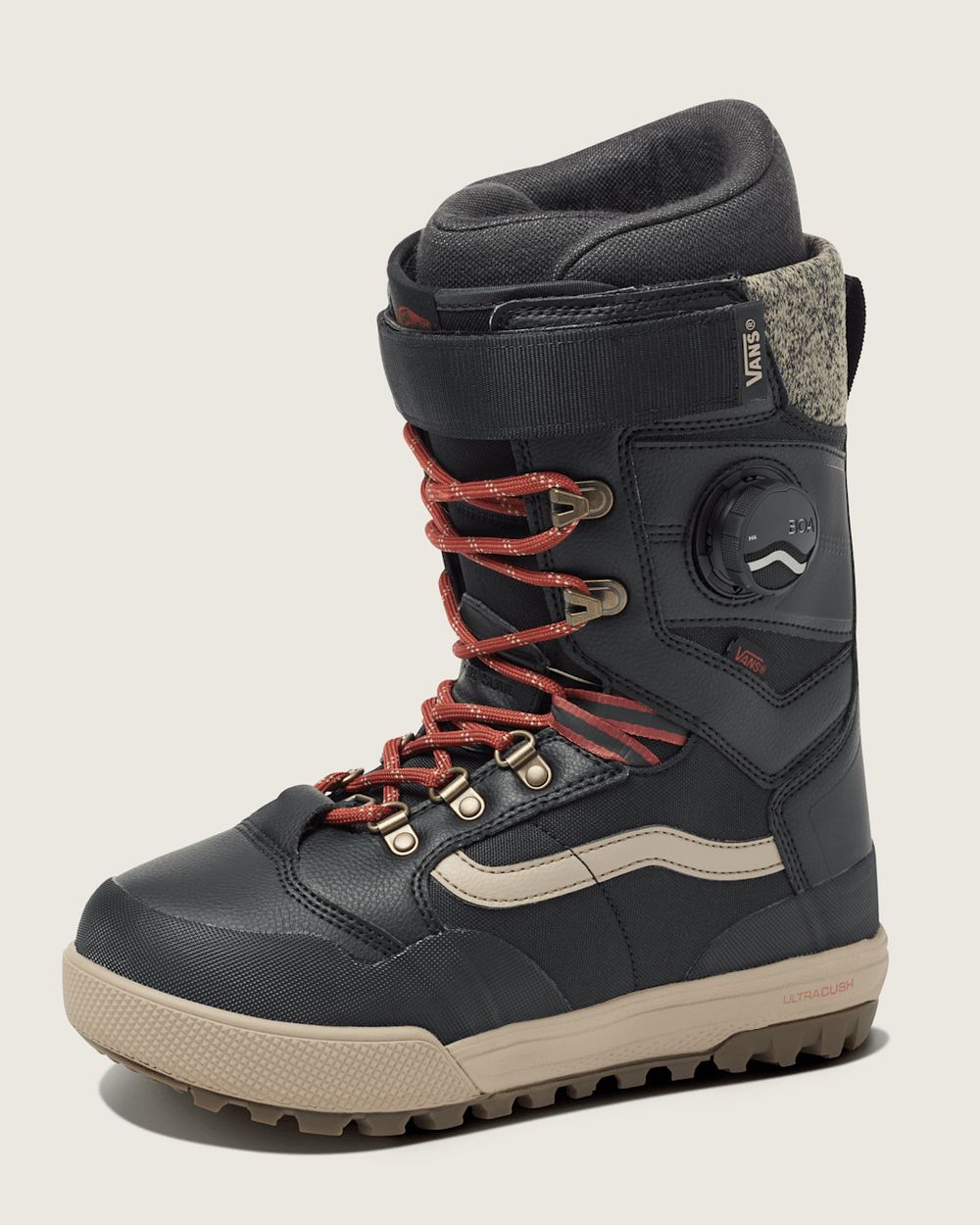 Women|Men|Sale Vans Womens Luna Ventana Pro Snowboard Boot in Black / Red / Beige