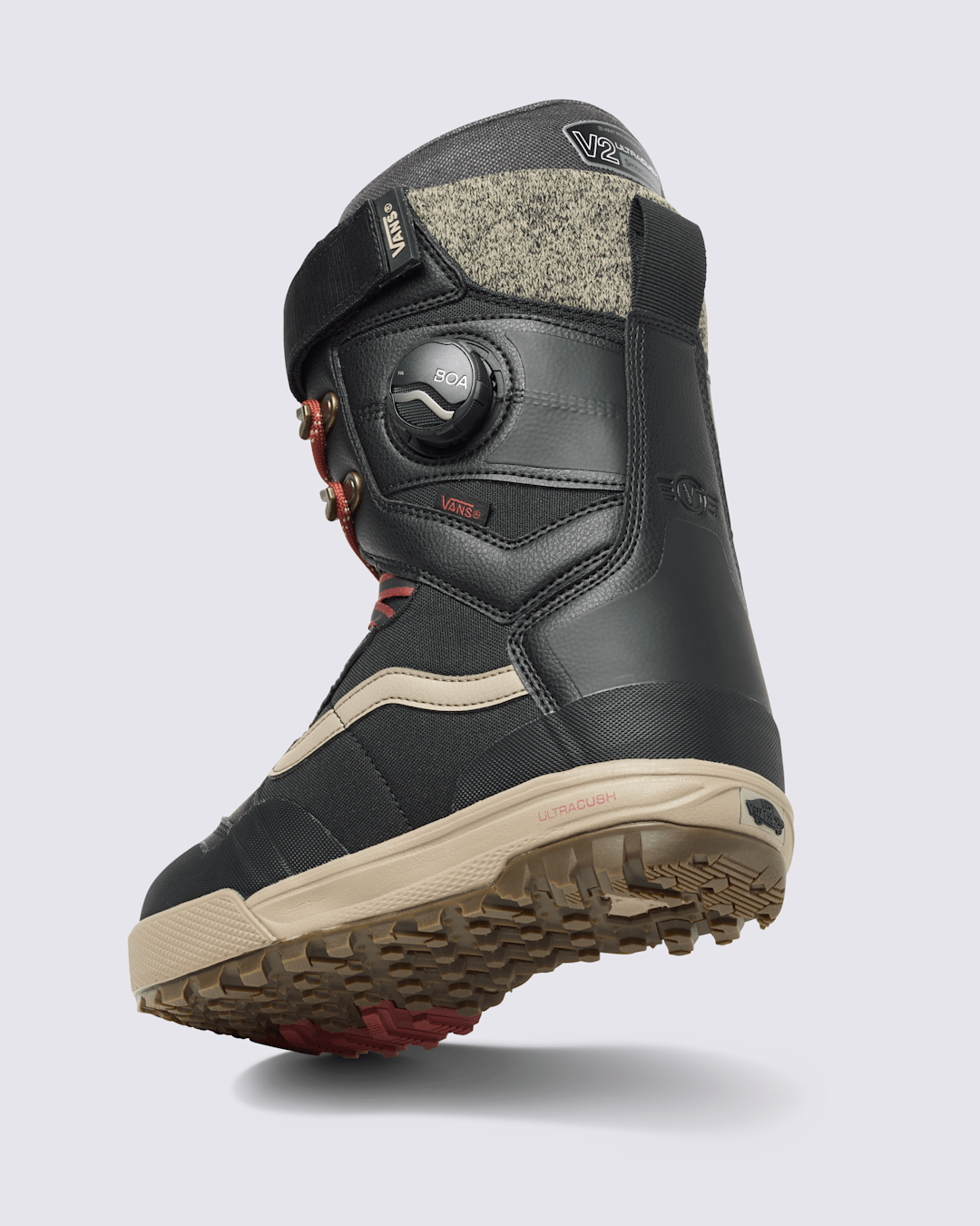 Women|Men|Sale Vans Womens Luna Ventana Pro Snowboard Boot in Black / Red / Beige