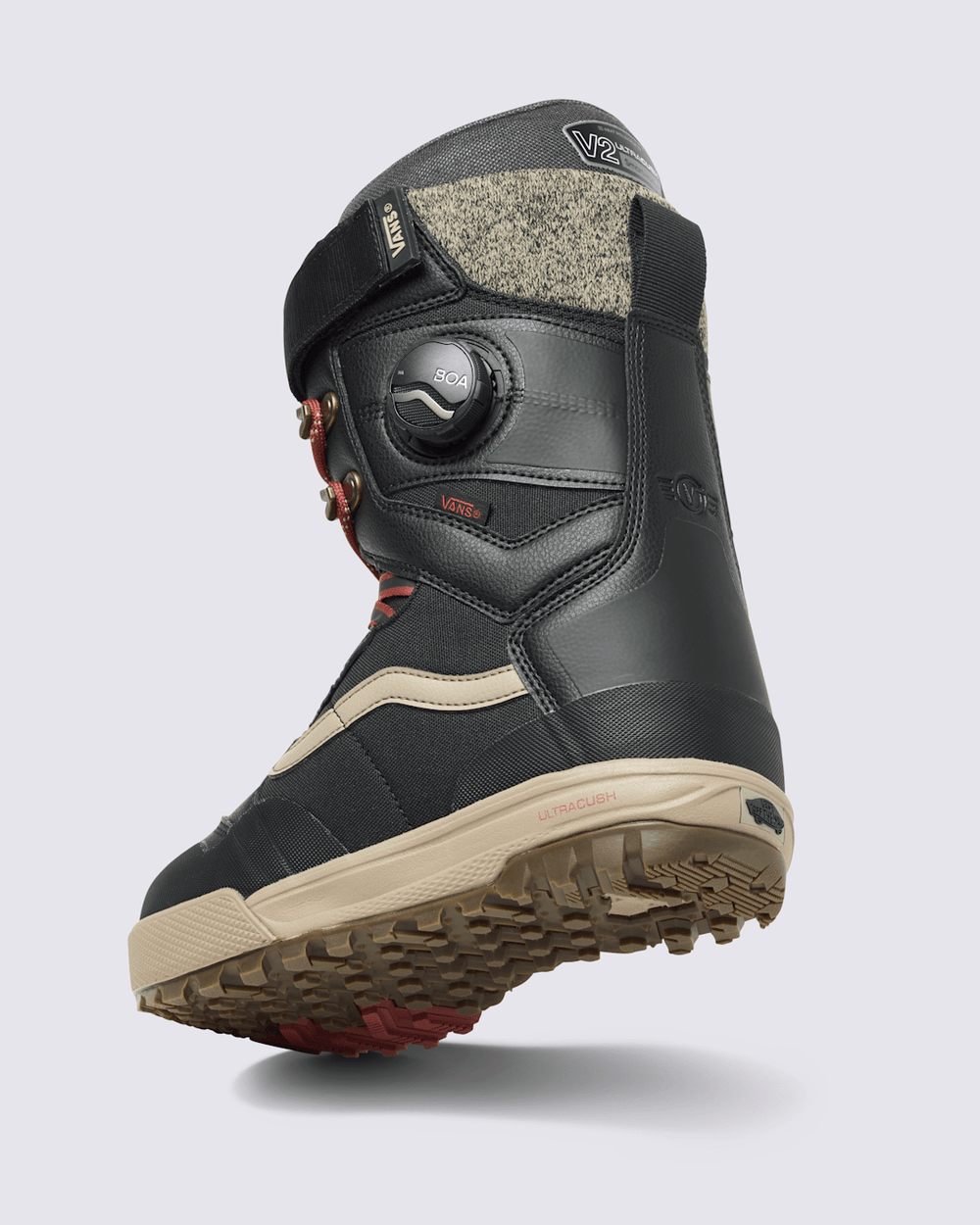 Women|Men|Sale Vans Womens Luna Ventana Pro Snowboard Boot in Black / Red / Beige