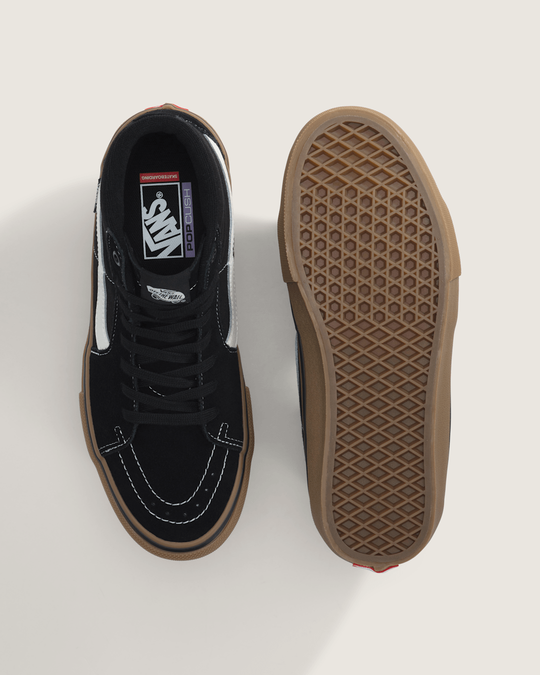 Women|Men Vans Skate Sk8-Hi Shoe in Gum Black / White