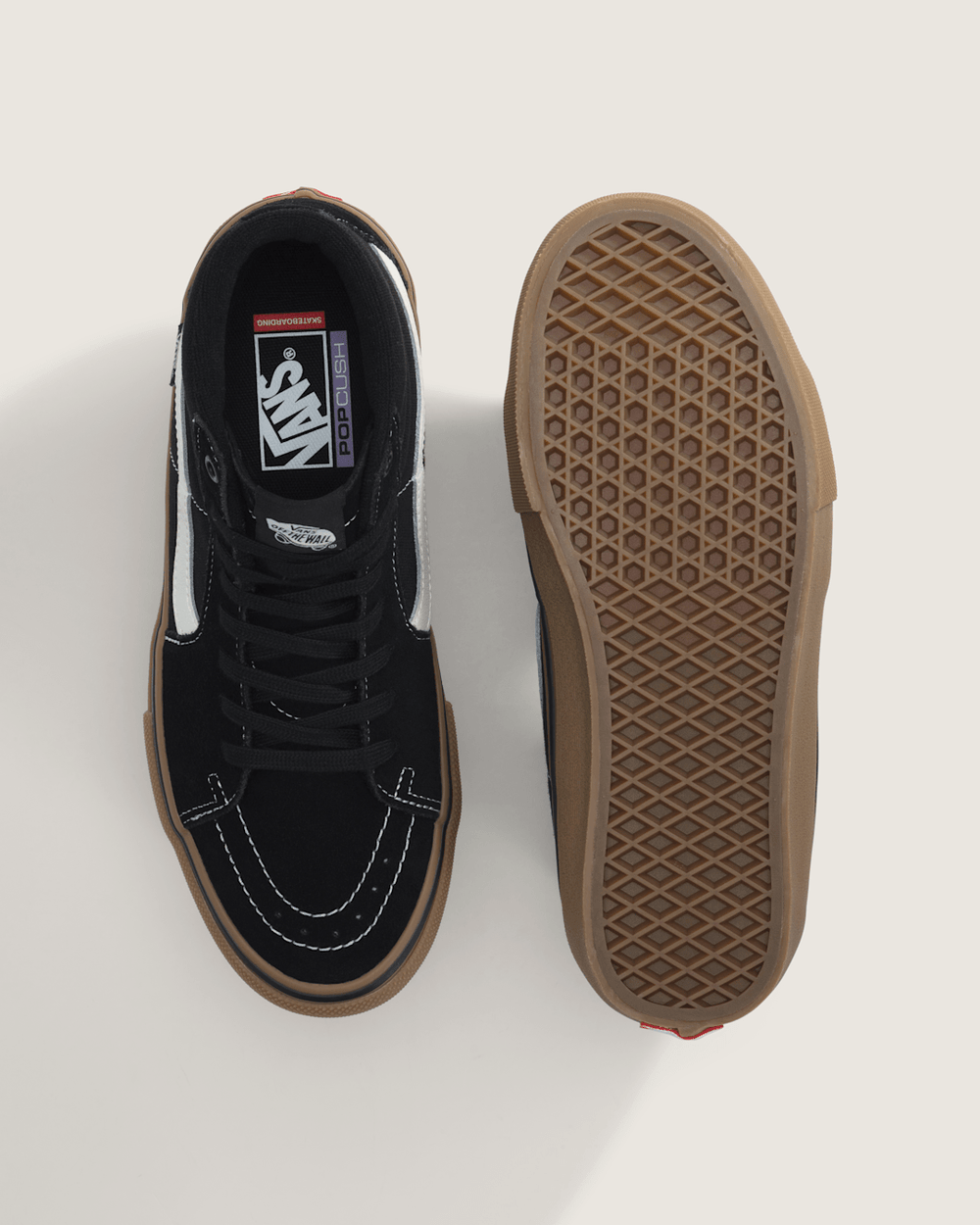 Women|Men Vans Skate Sk8-Hi Shoe in Gum Black / White