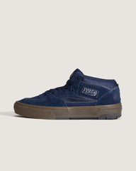 Women|Men Vans Skate Half Cab Wafflecup Shoe in Gum Navy Blue