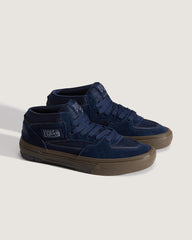 Women|Men Vans Skate Half Cab Wafflecup Shoe in Gum Navy Blue