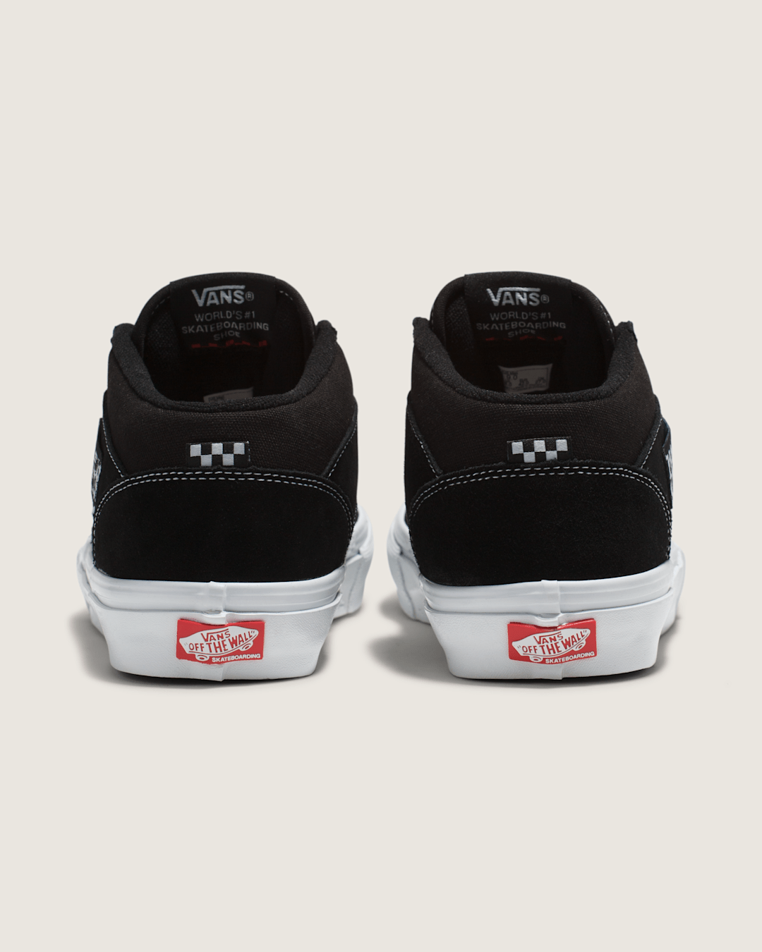 Women|Men Vans Skate Half Cab Black/White Skate Shoe
