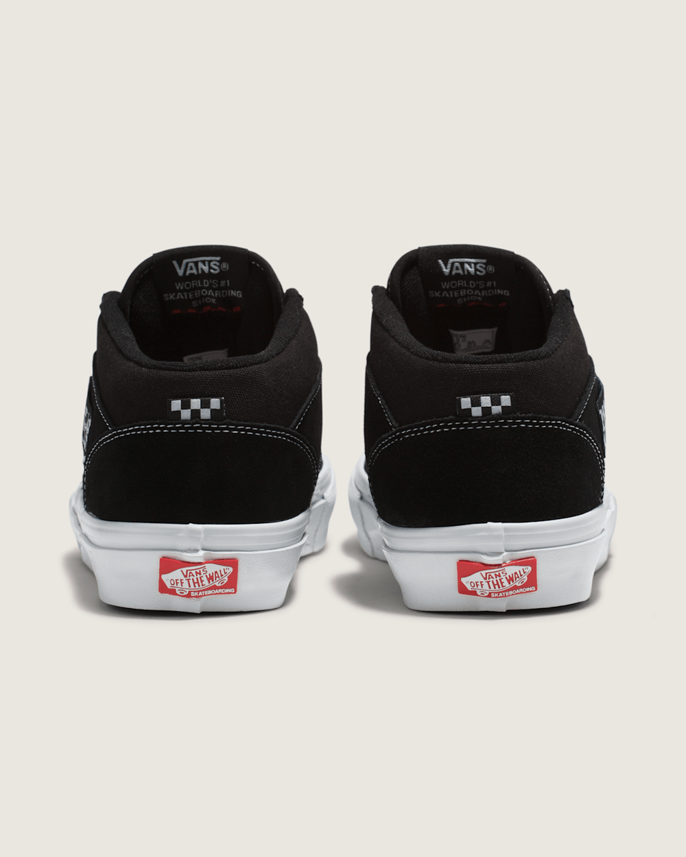 Women|Men Vans Skate Half Cab Black/White Skate Shoe