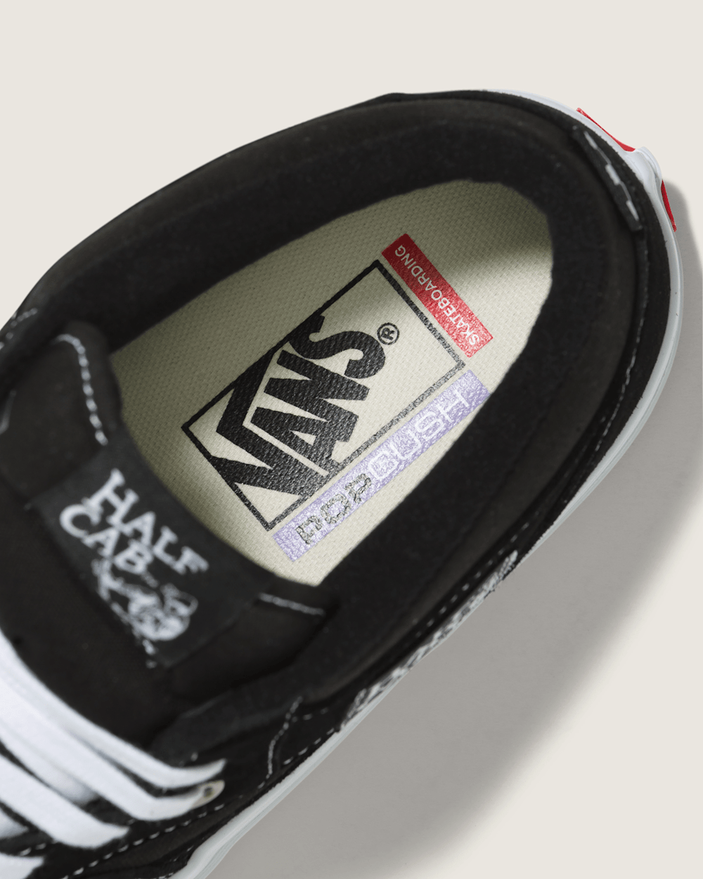 Women|Men Vans Skate Half Cab Black/White Skate Shoe