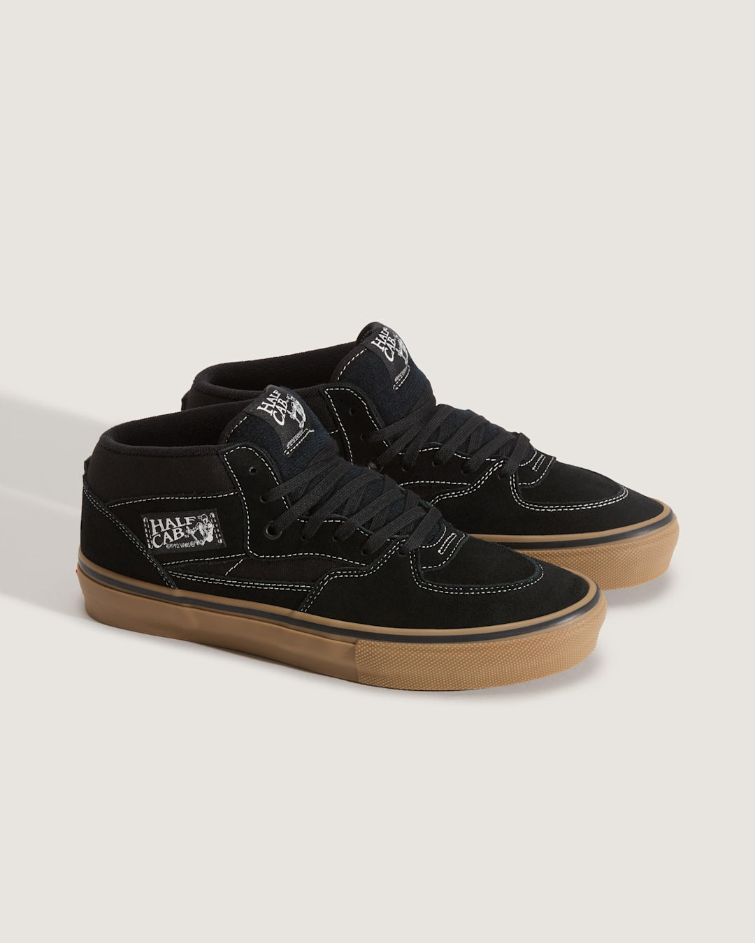 Women|Men Vans Skate Half Cab Shoe in Gum Black / White
