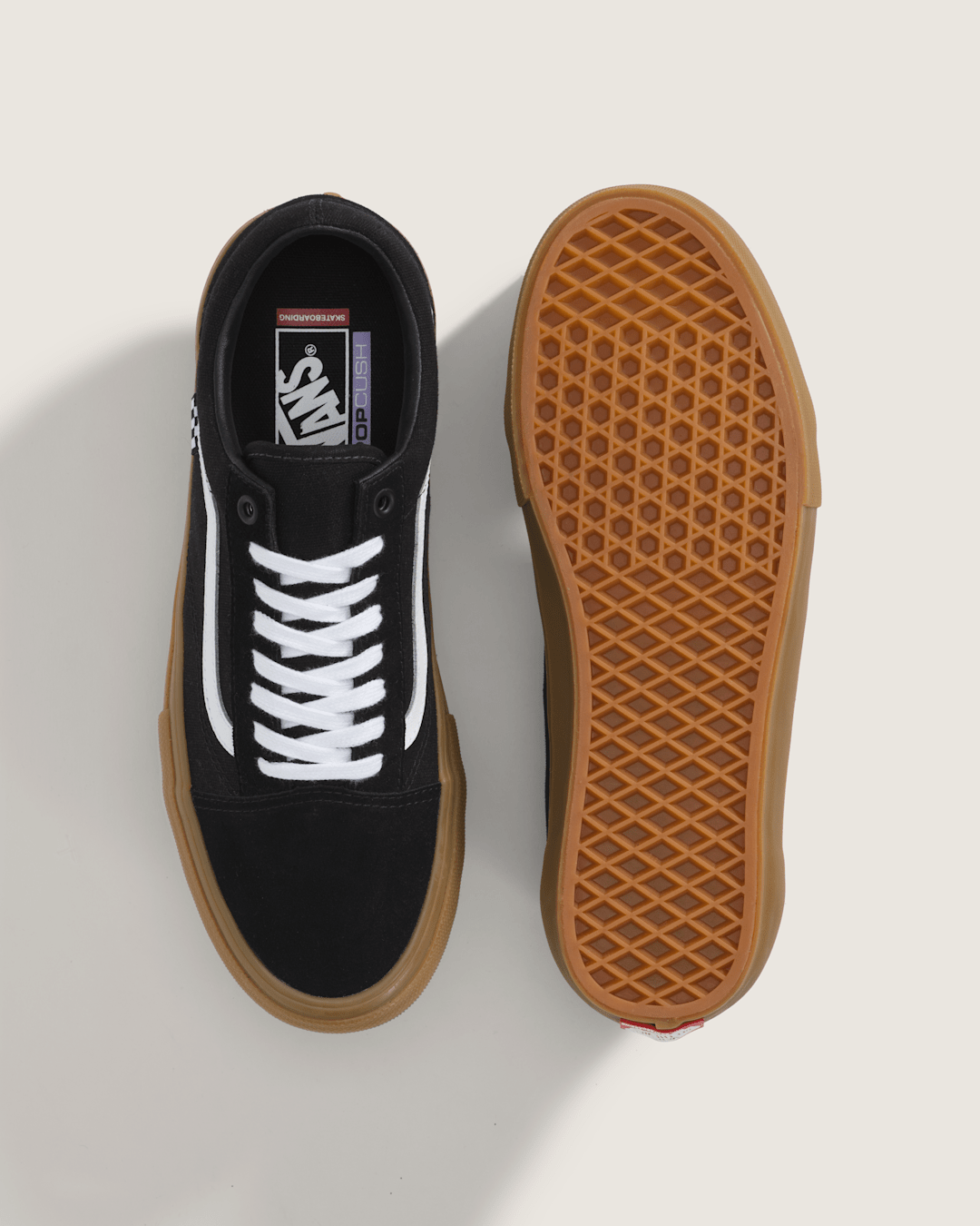Women|Men Vans Skate Old Skool Black/Gum Skate Shoe
