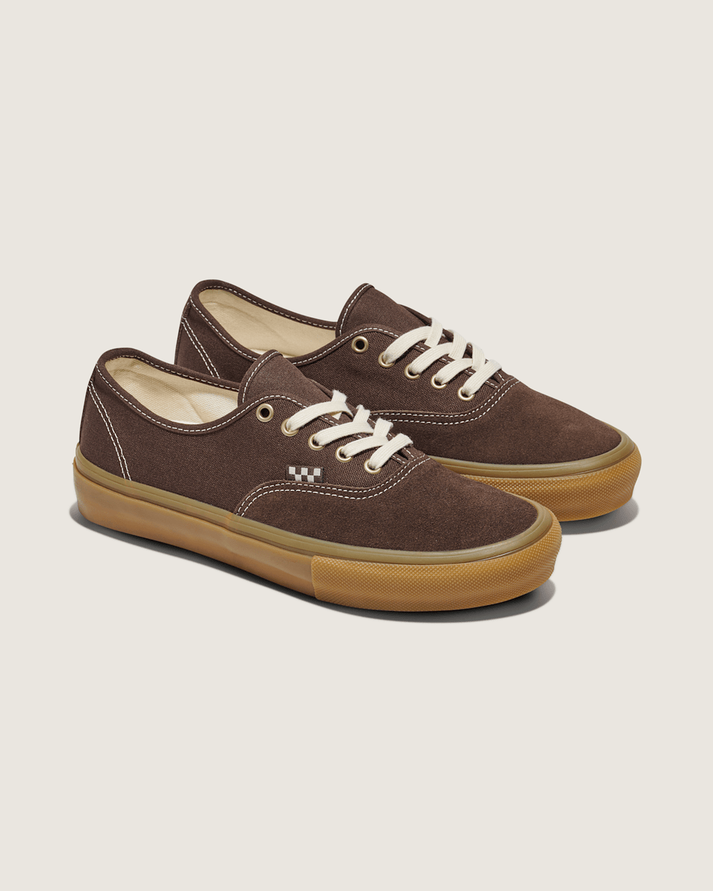 Women|Men Vans Skate Authentic Shoe in Gum Brown