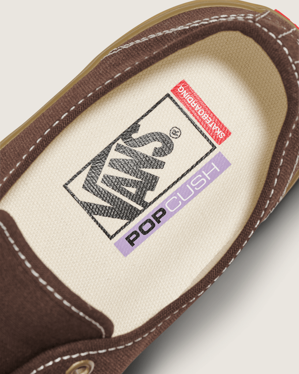 Women|Men Vans Skate Authentic Shoe in Gum Brown