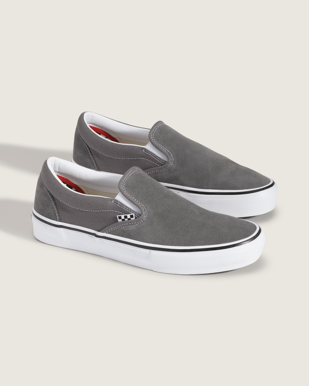 Women|Men Vans Skate Slip-On in Silver Grey
