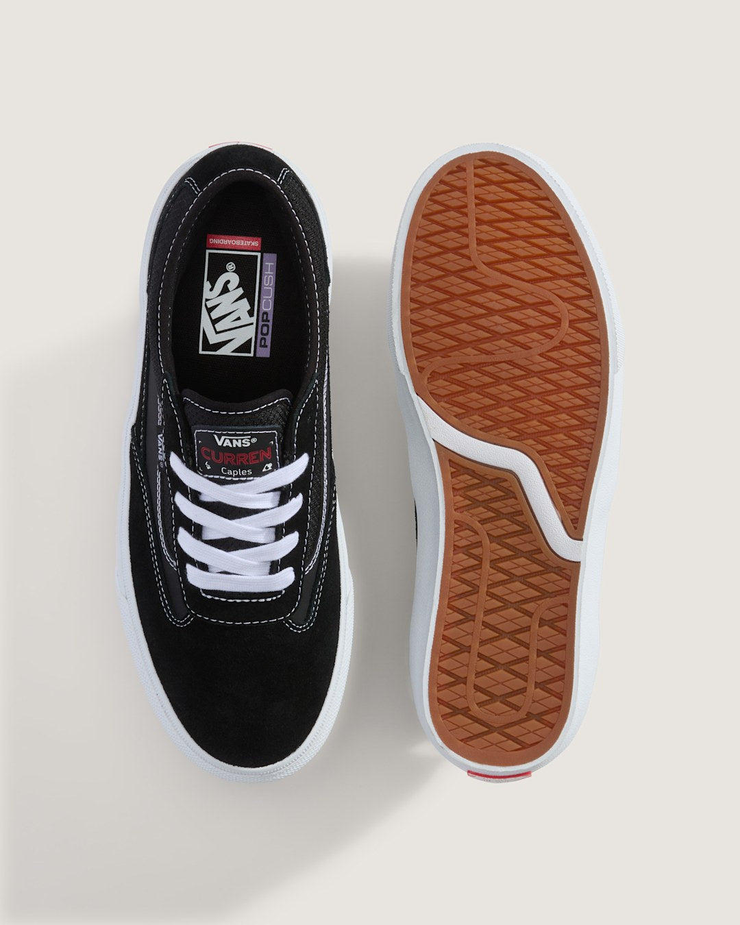 Women|Men Vans Skate Curren Caples Shoe in Gum Black / White