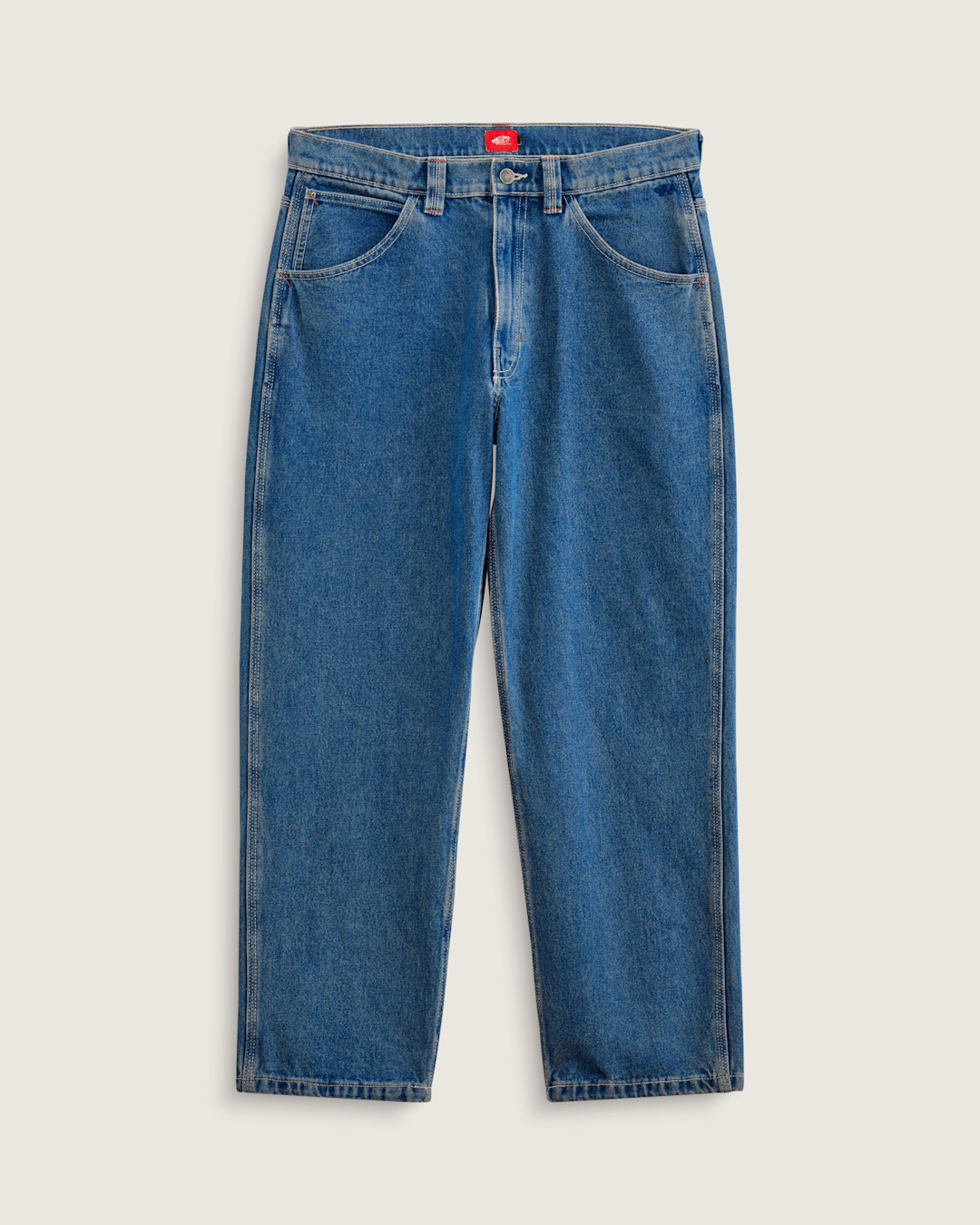 Women|Men Vans Skate Check-5 Loose Denim Pants in Vintage Indigo Blue