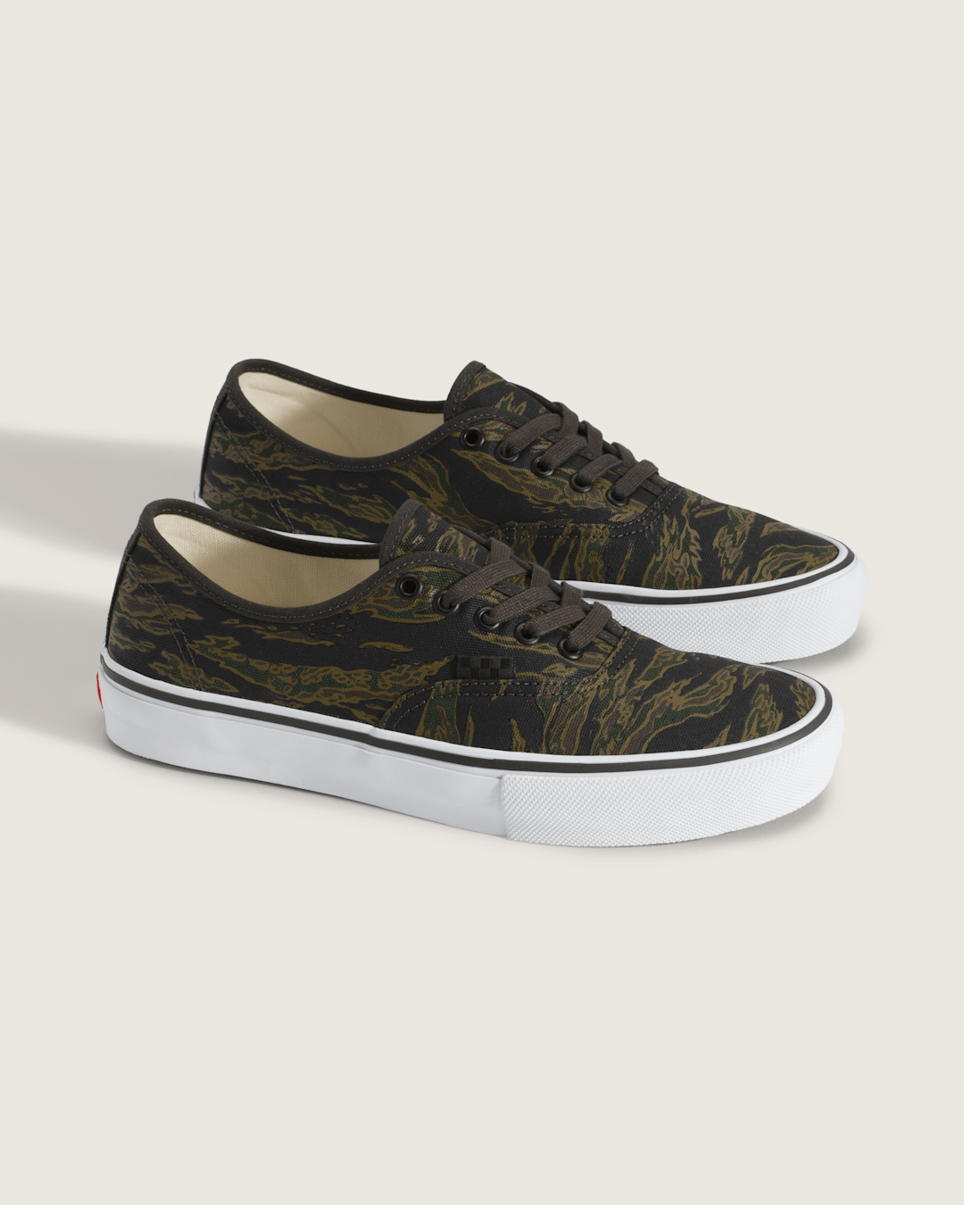Women|Men Vans Skate Authentic Shoe in Camo Green / Black