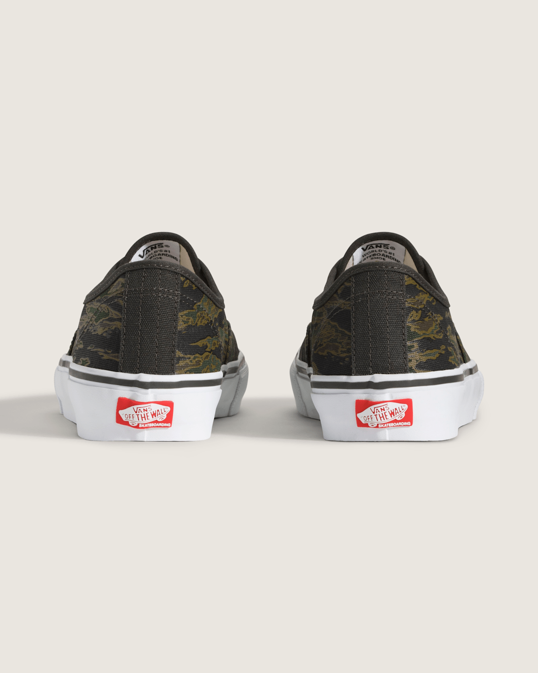 Women|Men Vans Skate Authentic Shoe in Camo Green / Black