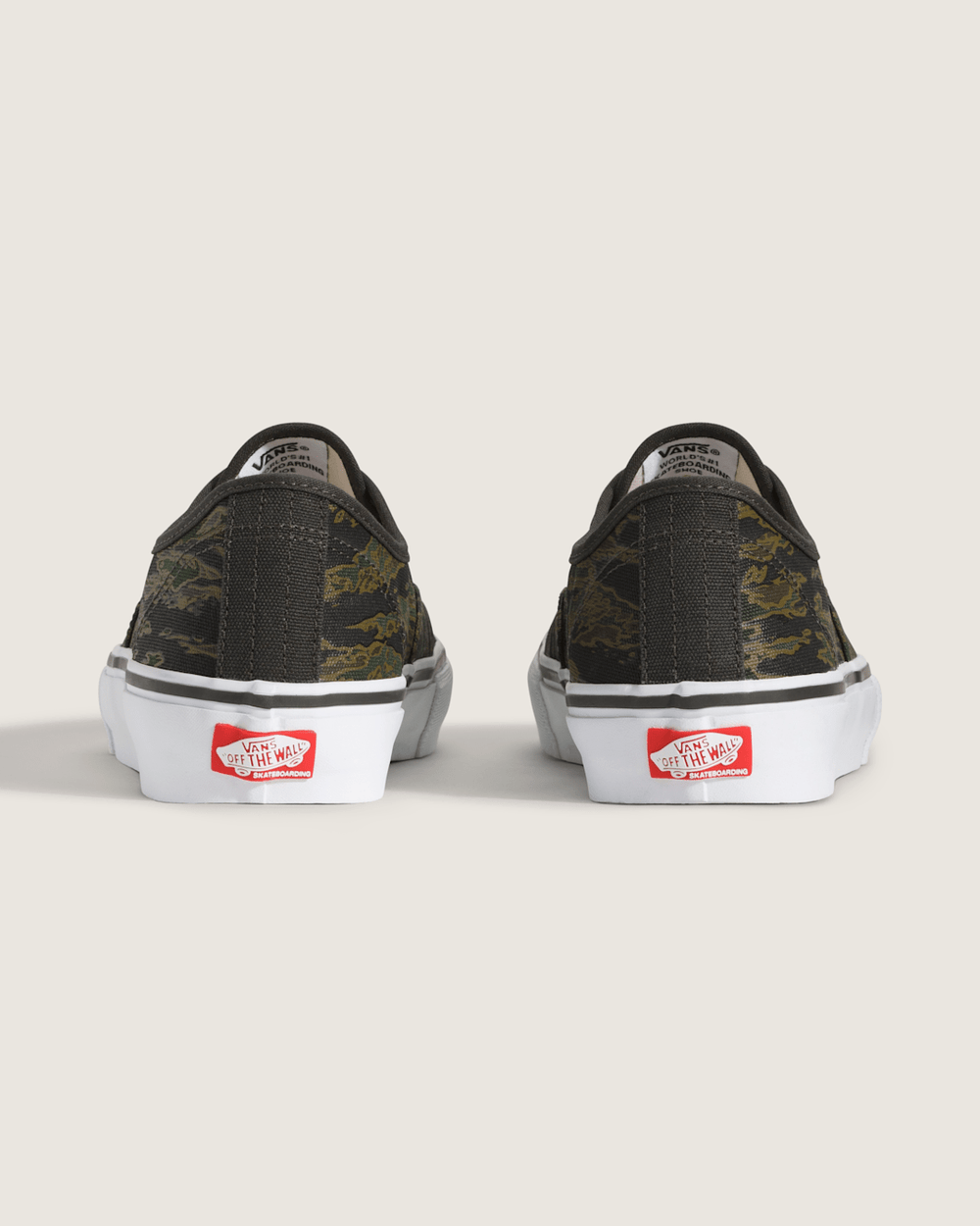 Women|Men Vans Skate Authentic Shoe in Camo Green / Black