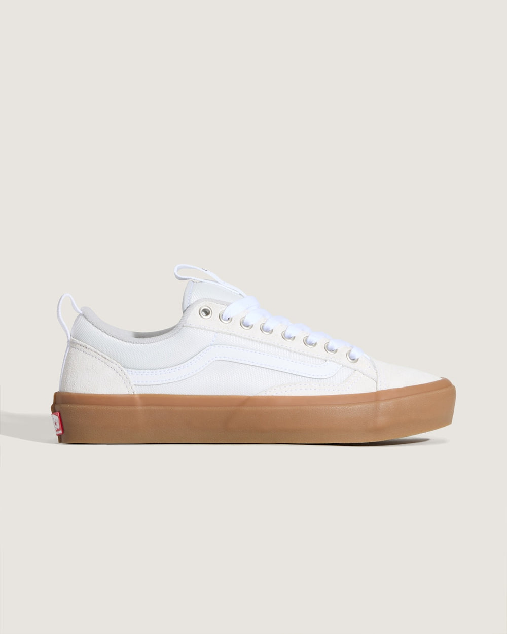 Women|Men Vans Skate Old Skool 36+ Gum Shoe in White