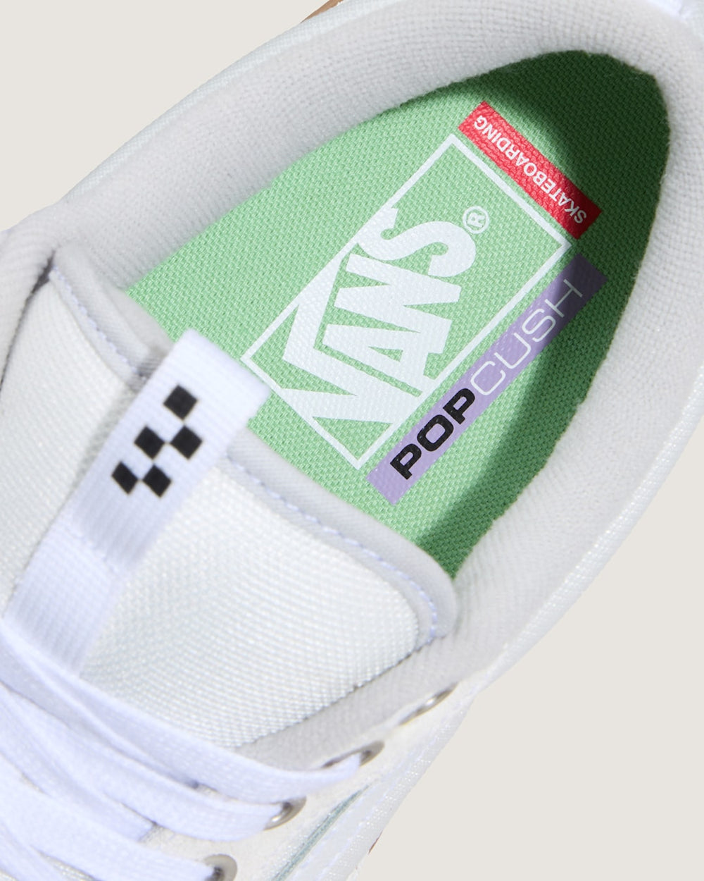 Women|Men Vans Skate Old Skool 36+ Gum Shoe in White