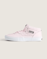Women|Men Vans Skate Half Cab Shoe in Pink / White