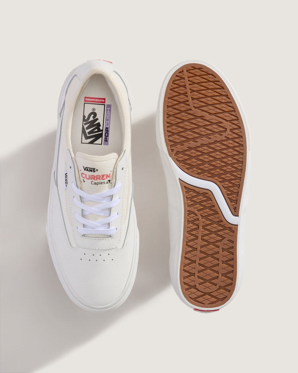 Women|Men Vans Skate Curren Caples Shoe in Blanc De Blanc White