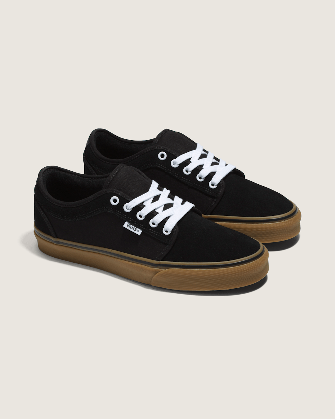 Women|Men Vans Skate Chukka Low Black/Black/Gum Skate Shoe